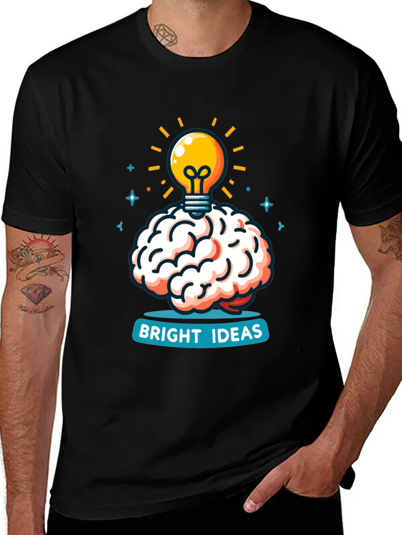 Bright Ideas Brain T-Shirt - Creative Thinking Tee
