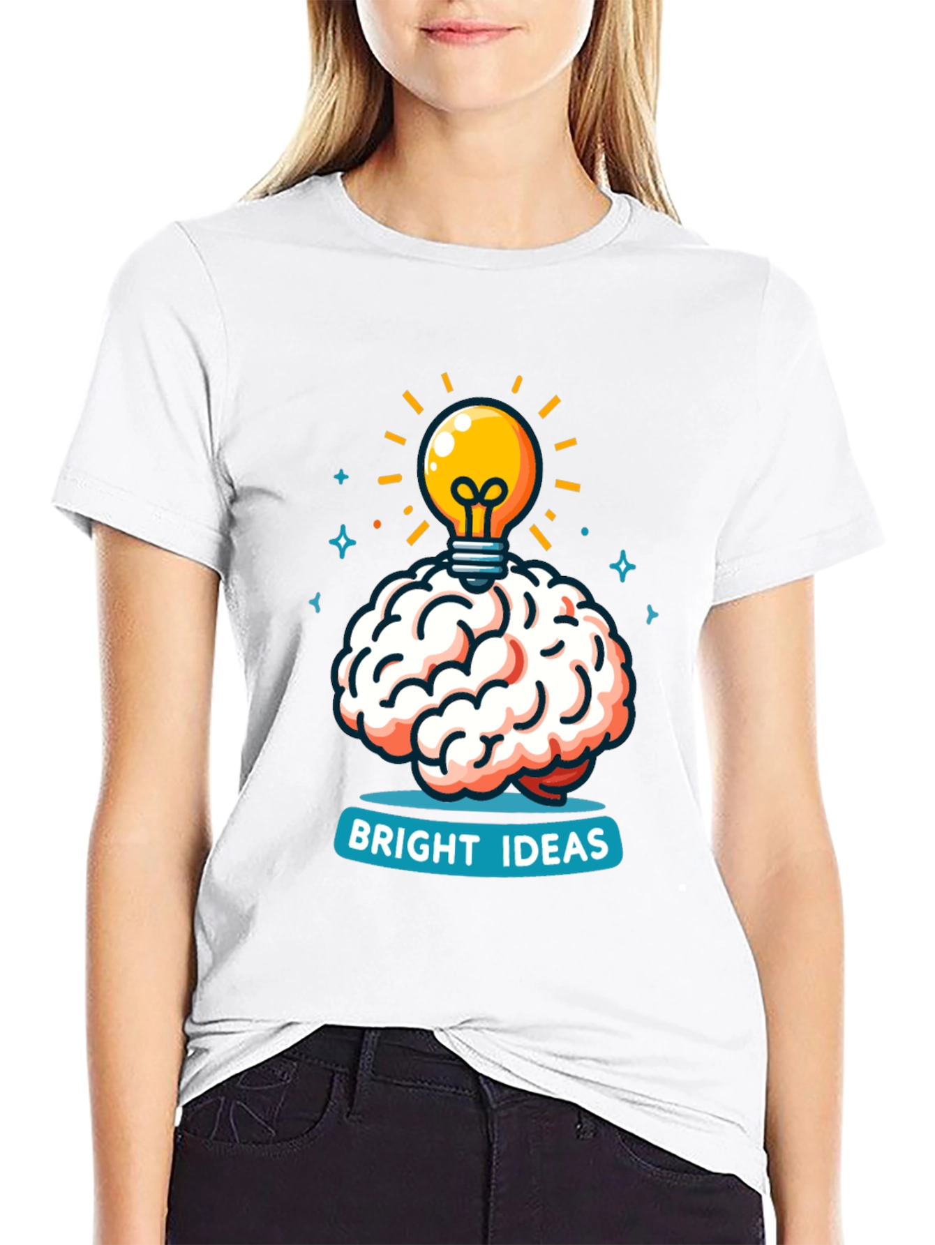 Bright Ideas Brain T-Shirt - Creative Thinking Tee
