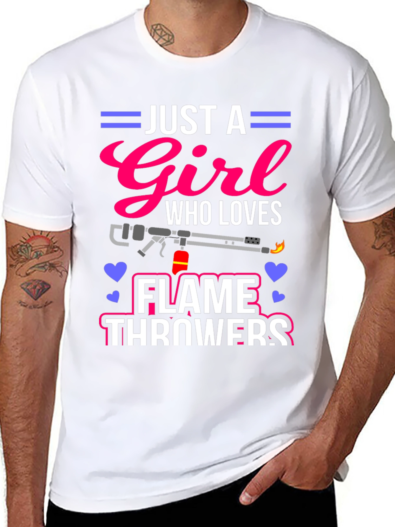 Just A Girl Who Loves Flamethrowers T-Shirt