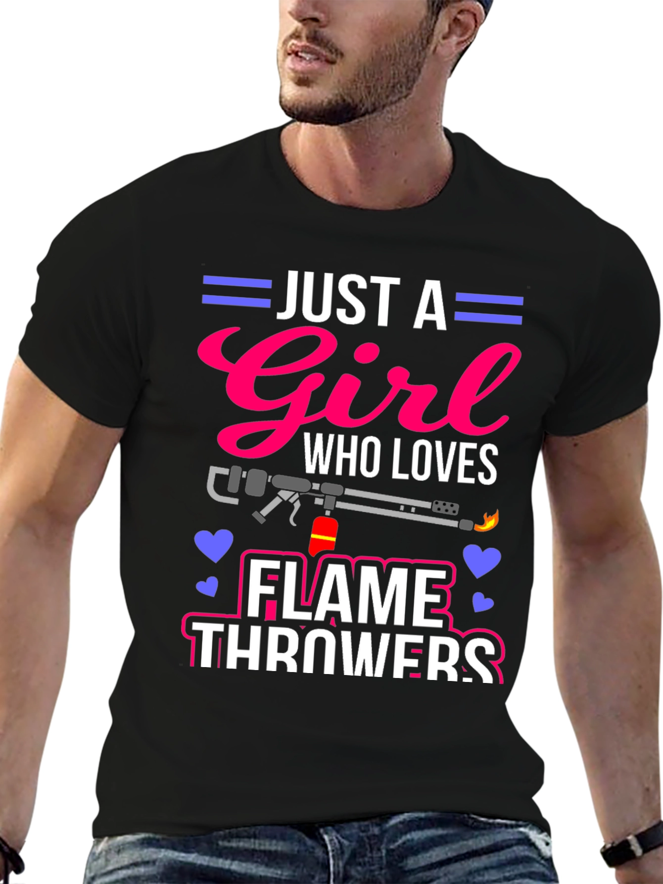 Just A Girl Who Loves Flamethrowers T-Shirt