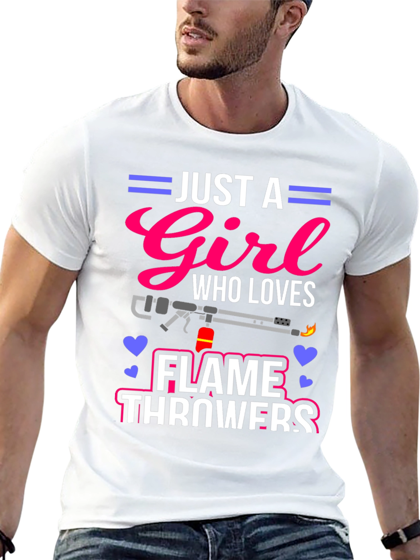 Just A Girl Who Loves Flamethrowers T-Shirt