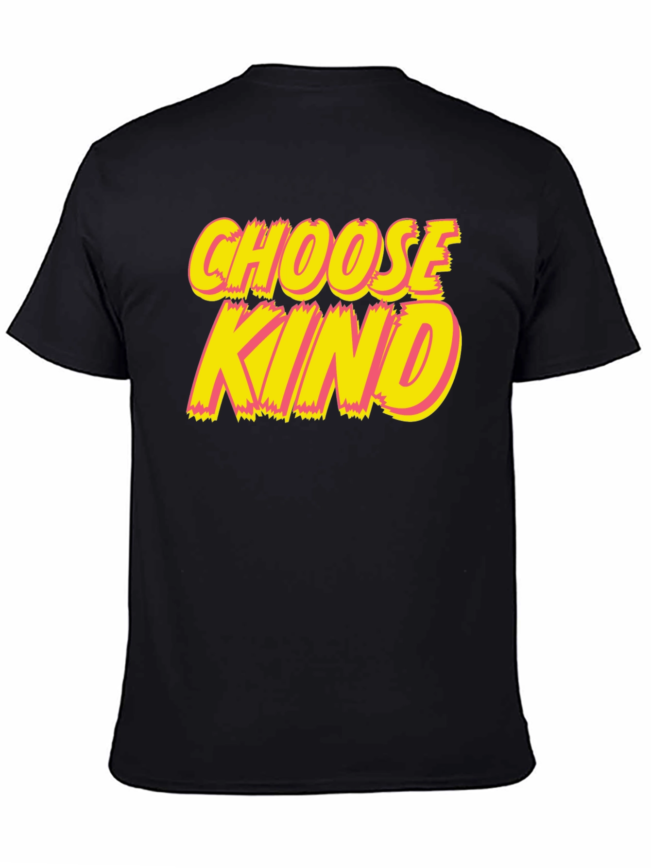 Choose Kind Graphic Tee - Black Crew Neck T-Shirt