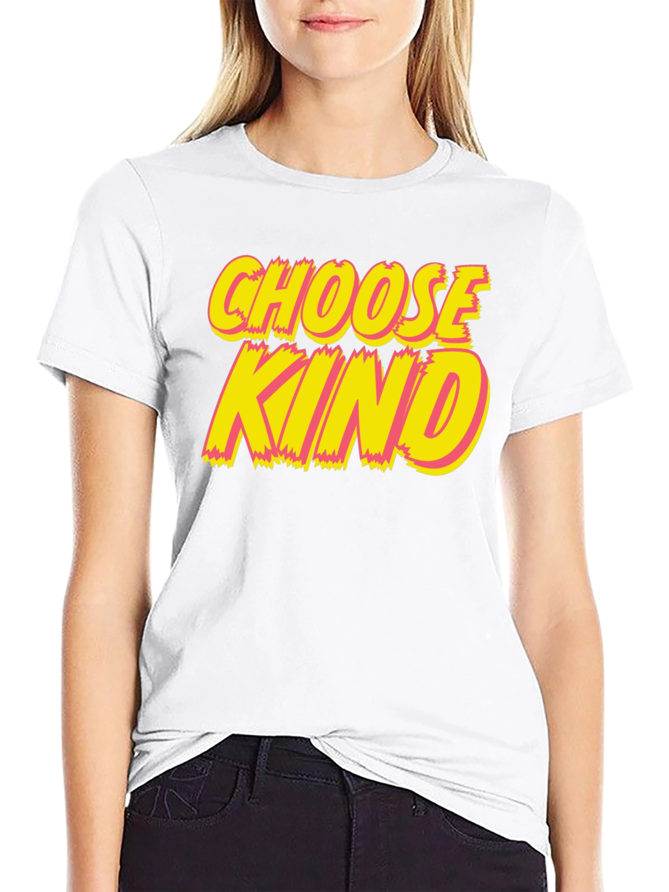 Choose Kind Graphic Tee - Black Crew Neck T-Shirt