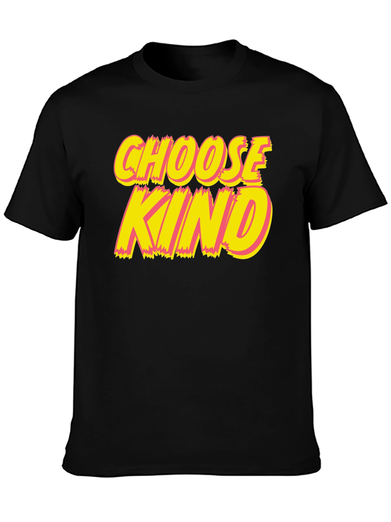 Choose Kind Graphic Tee - Black Crew Neck T-Shirt
