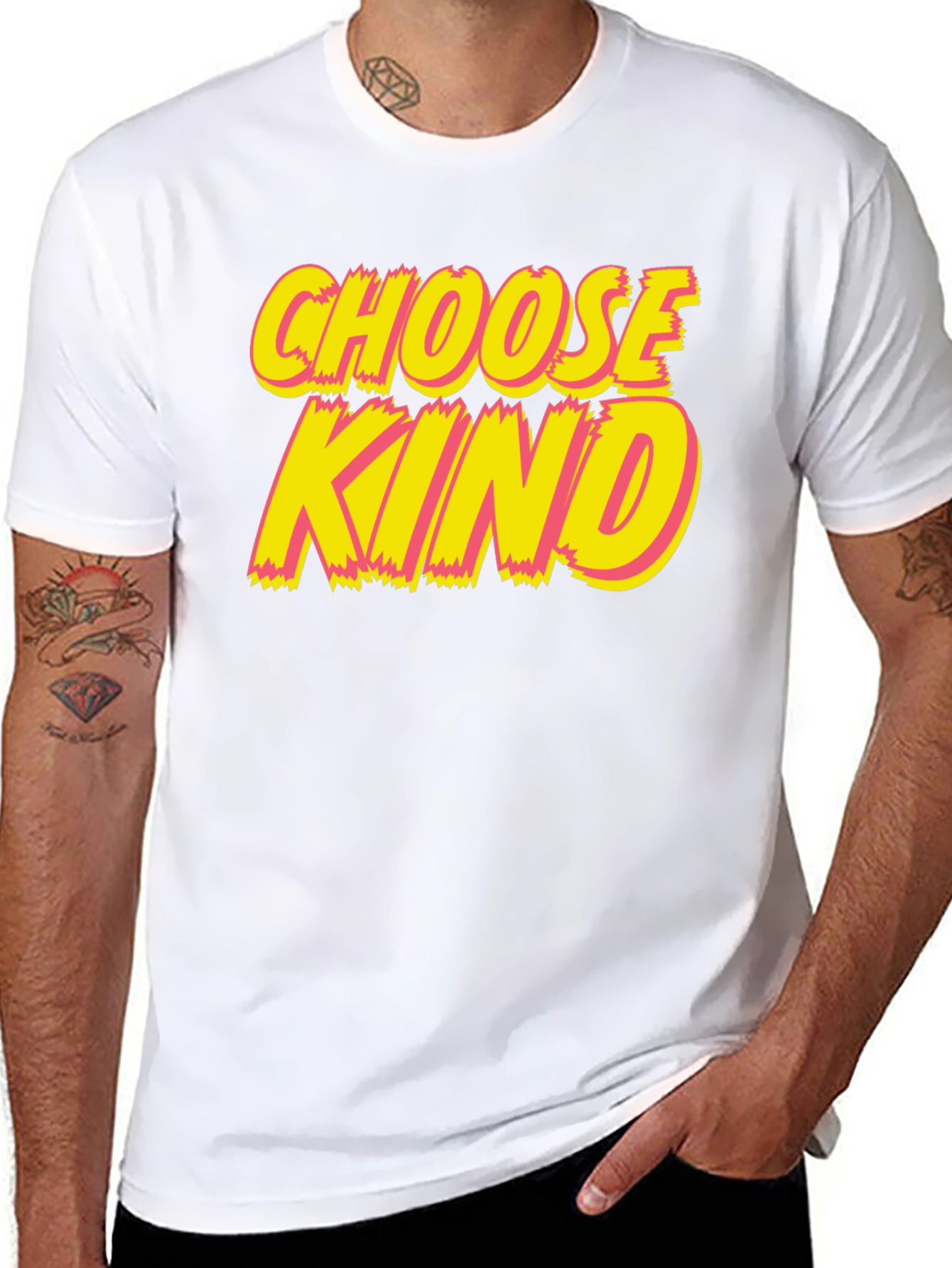 Choose Kind Graphic Tee - Black Crew Neck T-Shirt