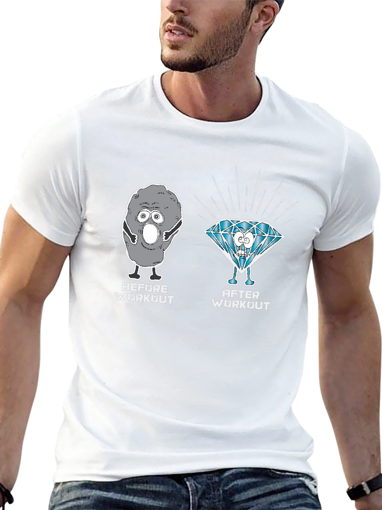 Workout Transformation Graphic Tee