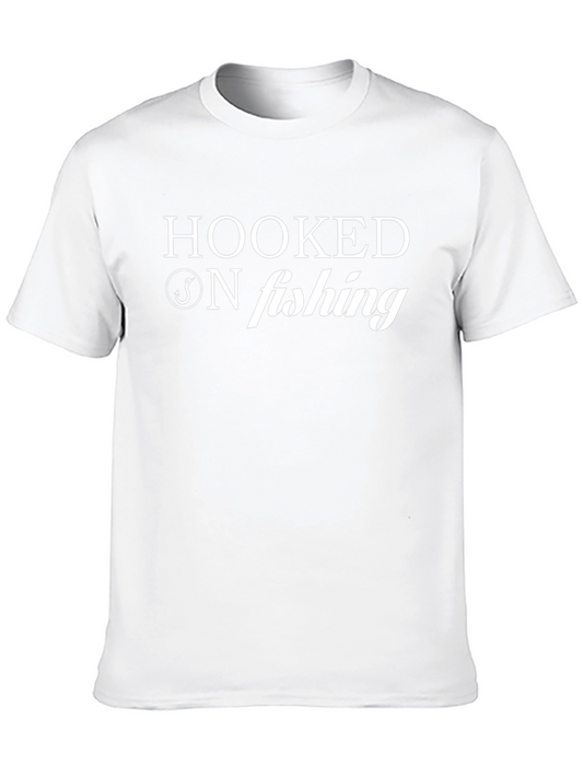 Hooked on Fishing Black T-Shirt