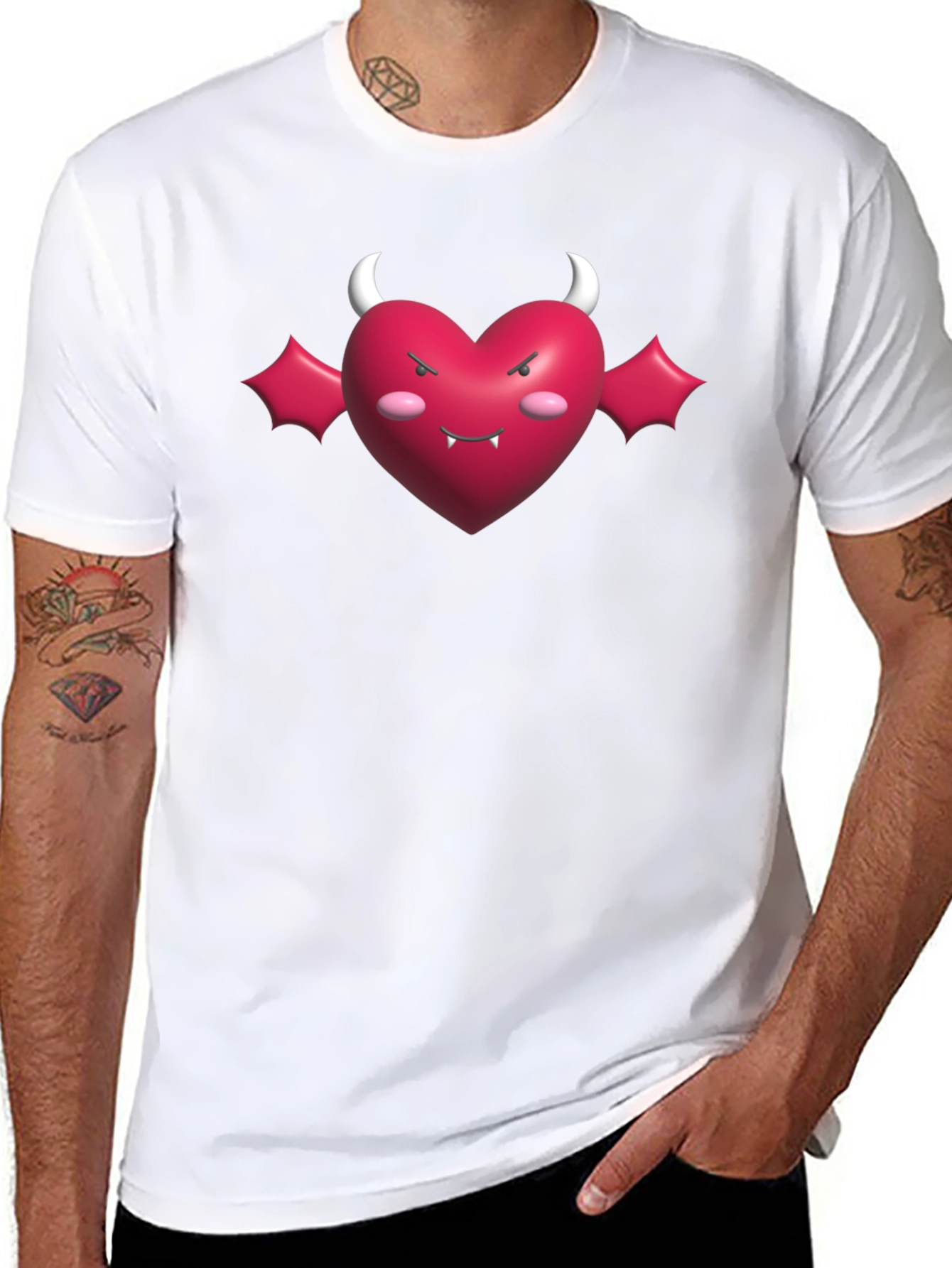 Devil Heart T-Shirt - Fun Edgy Style