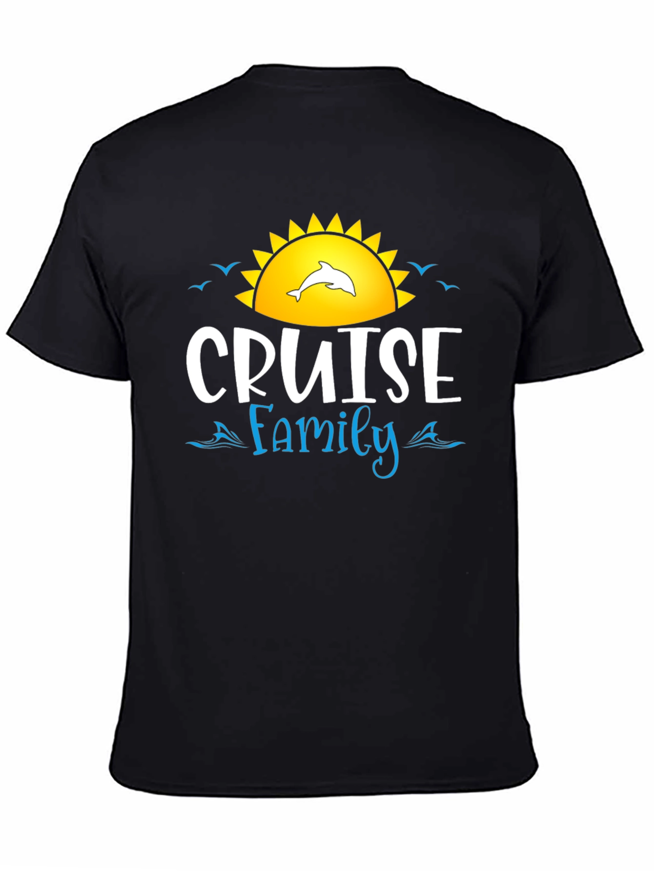 Cruise Family T-Shirt Dolphin Sun Graphic Tee