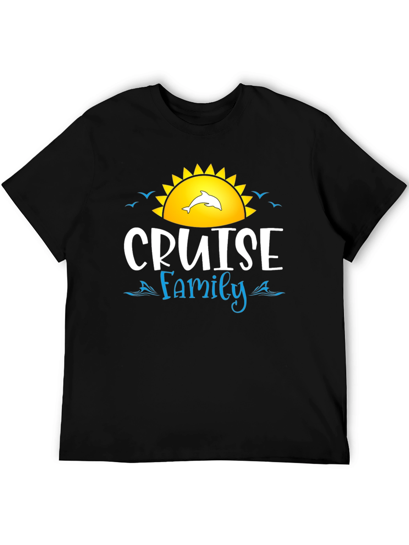 Cruise Family T-Shirt Dolphin Sun Graphic Tee