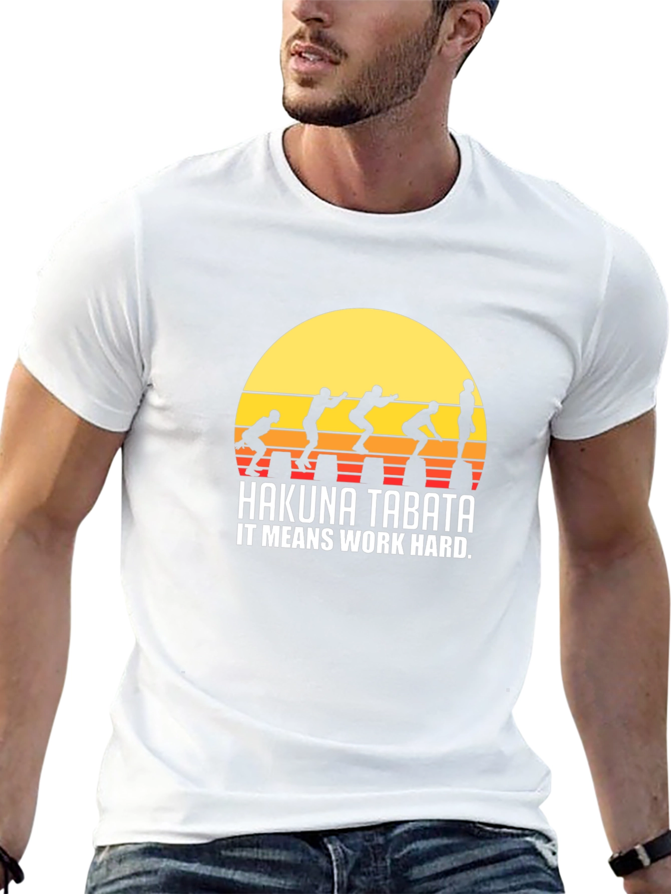 Hakuna Tabata Fitness T-Shirt: Work Hard