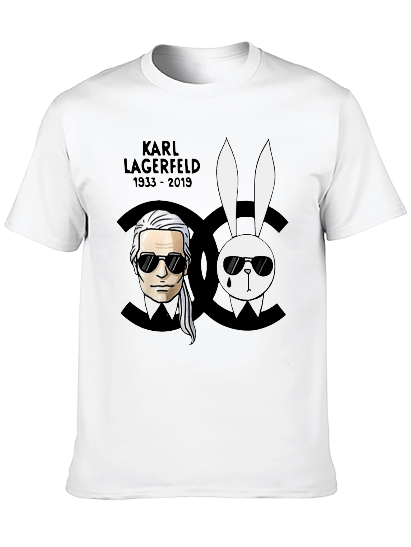 Karl Lagerfeld Tribute Black Graphic Tee