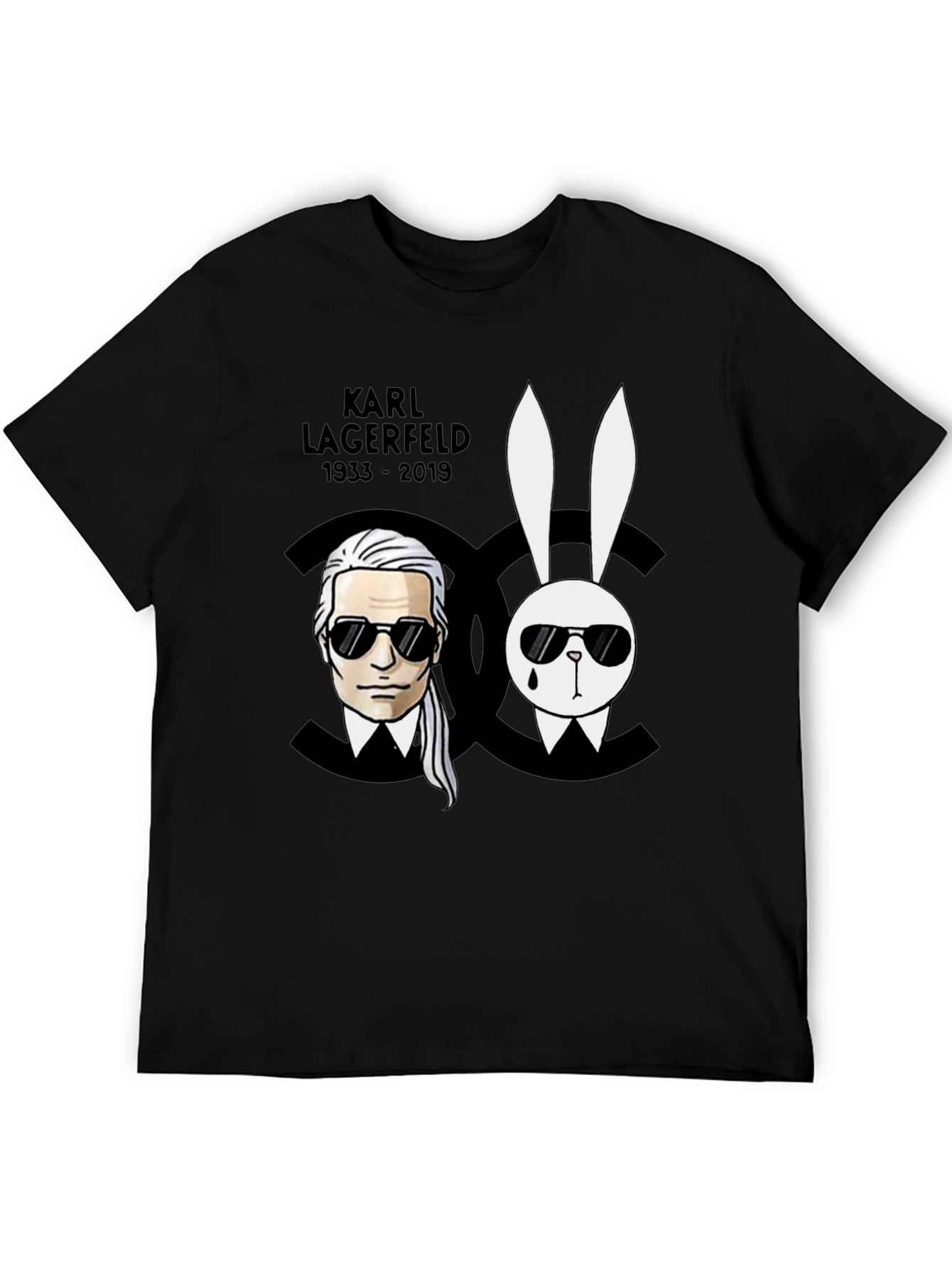Karl Lagerfeld Tribute Black Graphic Tee
