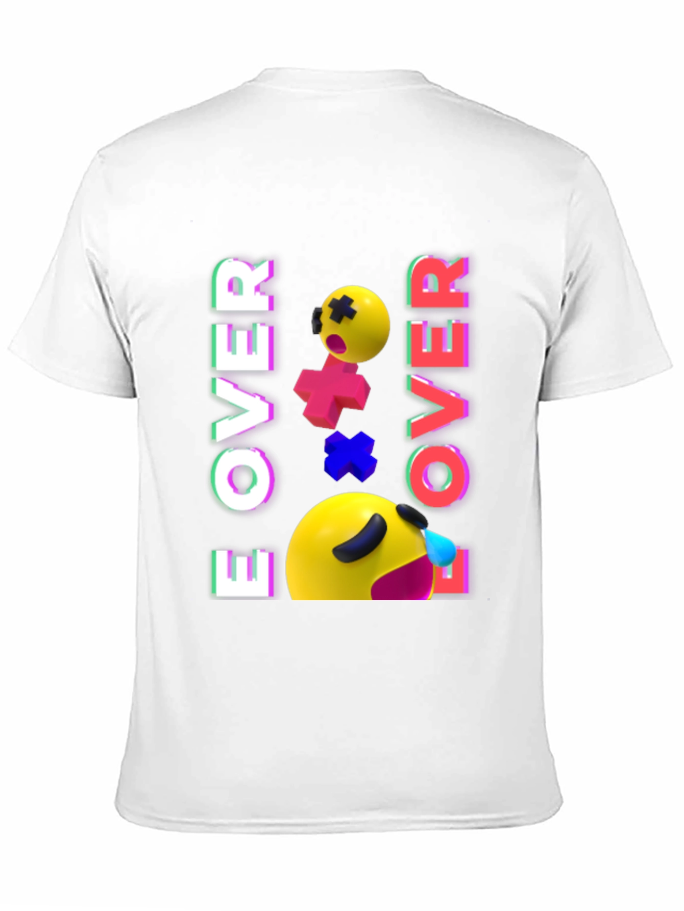 Game Over Emoji Black T-Shirt