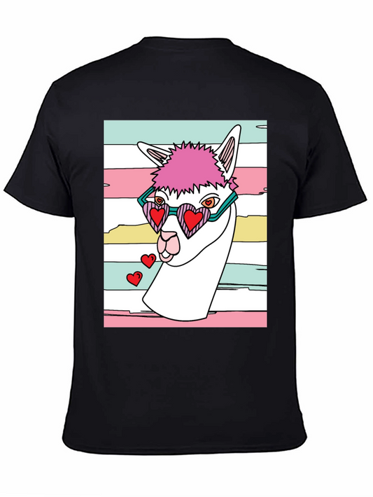 Llama Love T-Shirt - Quirky Graphic Tee