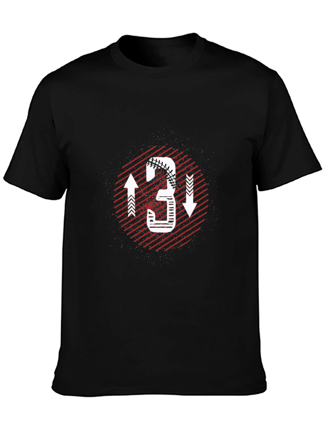 Baseball Number 3 Graphic T-Shirt