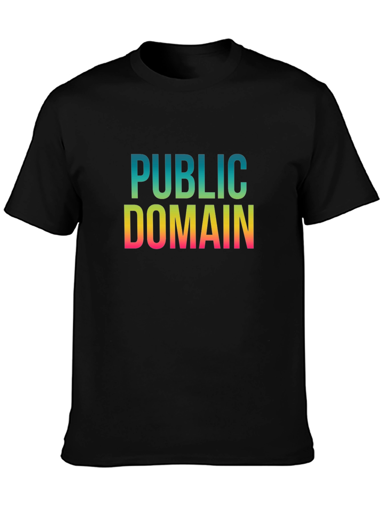 Public Domain Graphic Tee - Black