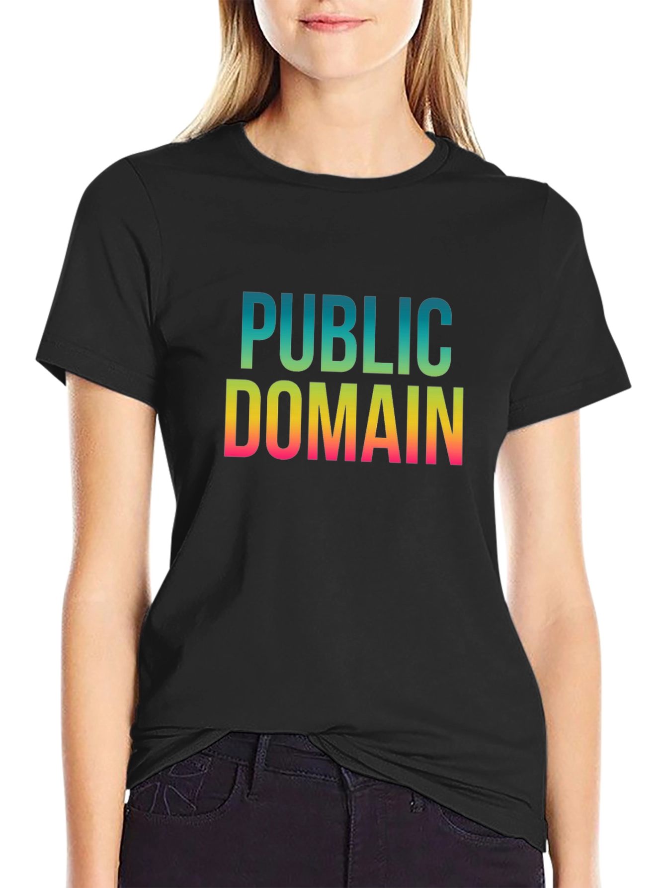 Public Domain Graphic Tee - Black