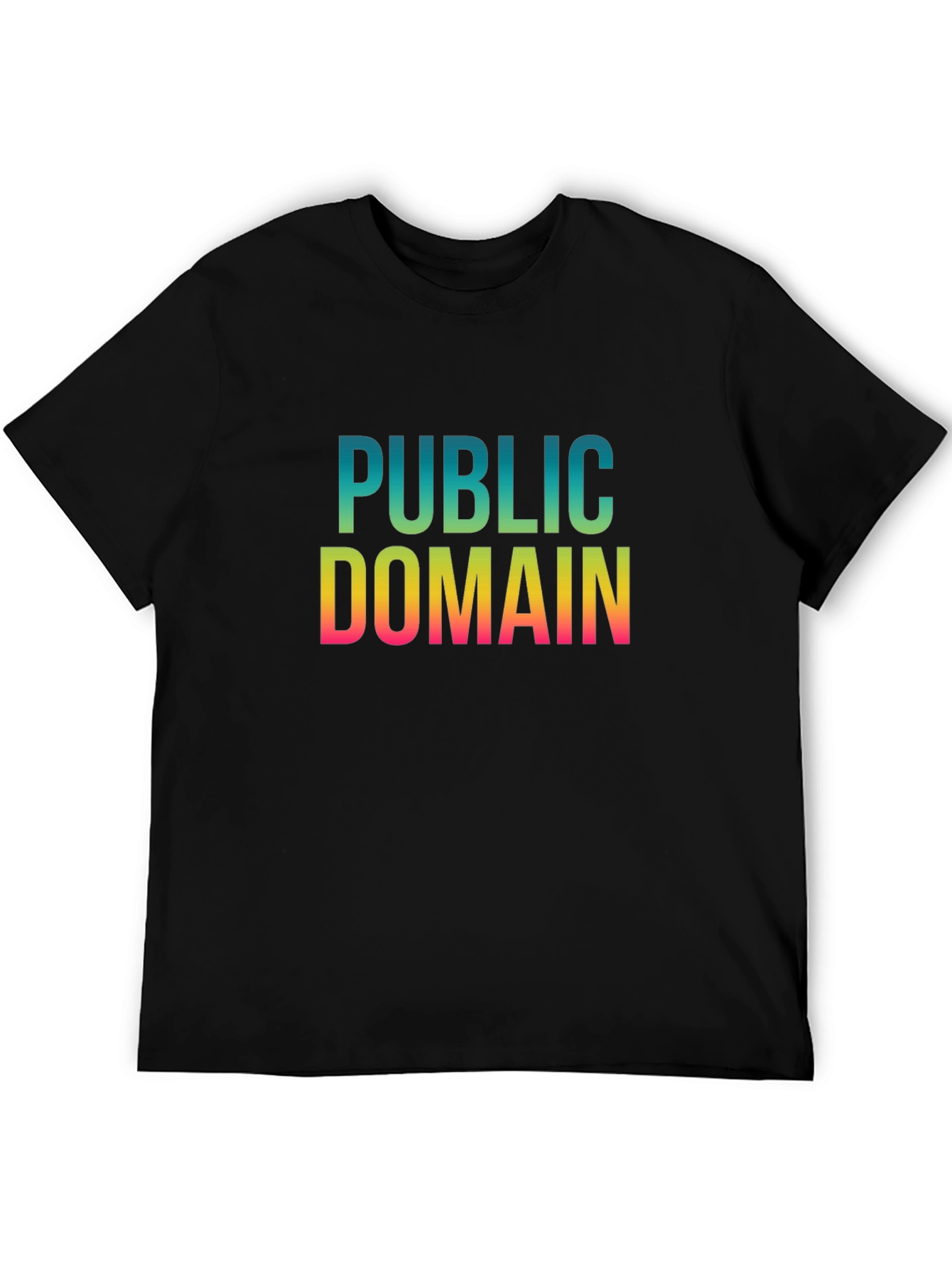 Public Domain Graphic Tee - Black