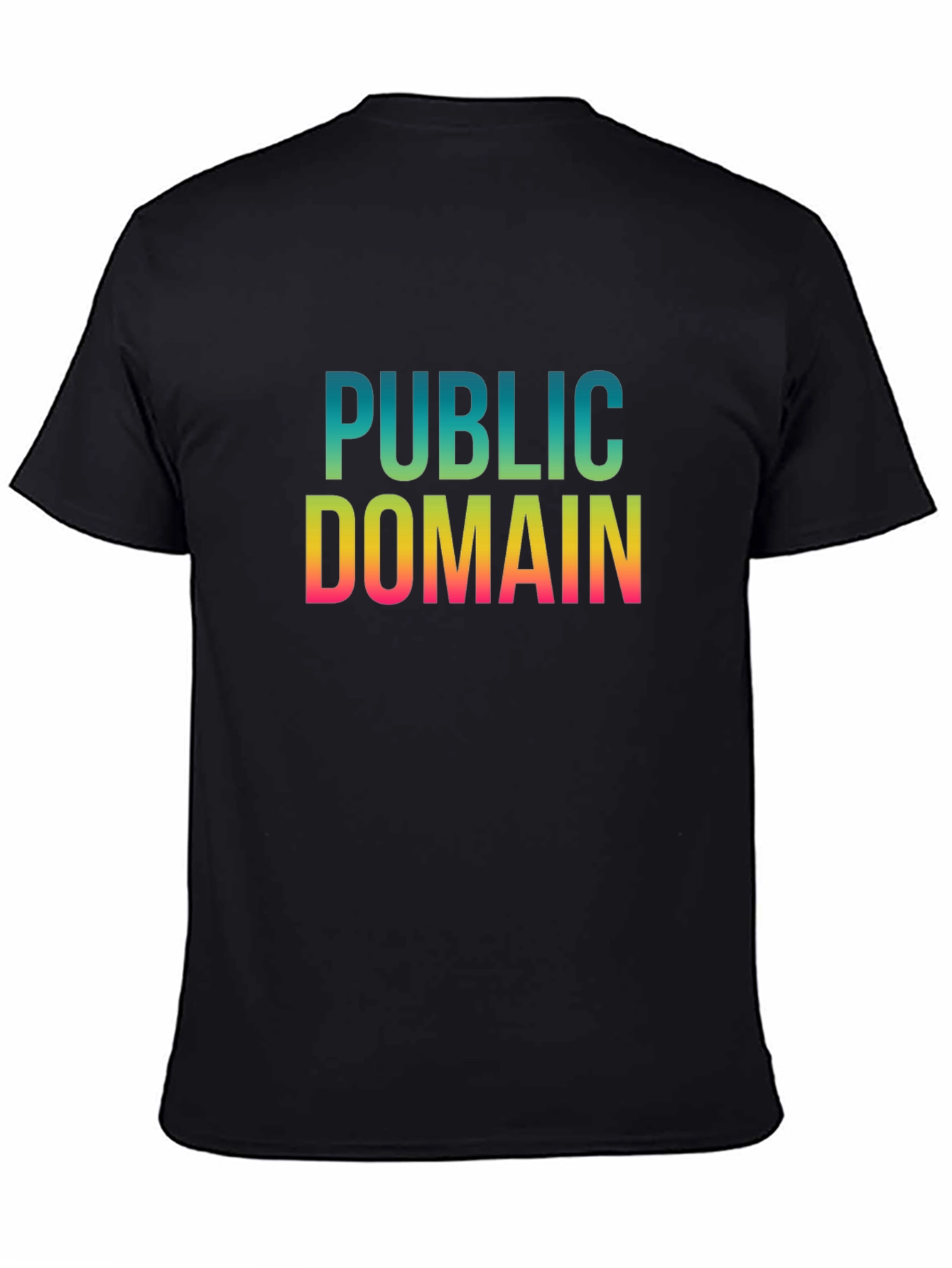 Public Domain Graphic Tee - Black