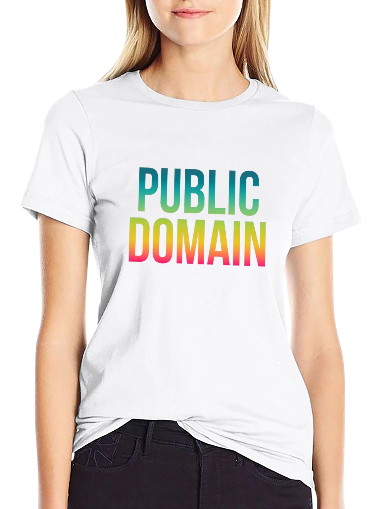 Public Domain Graphic Tee - Black