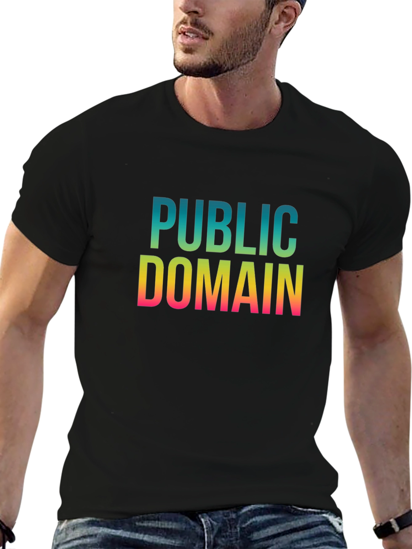 Public Domain Graphic Tee - Black