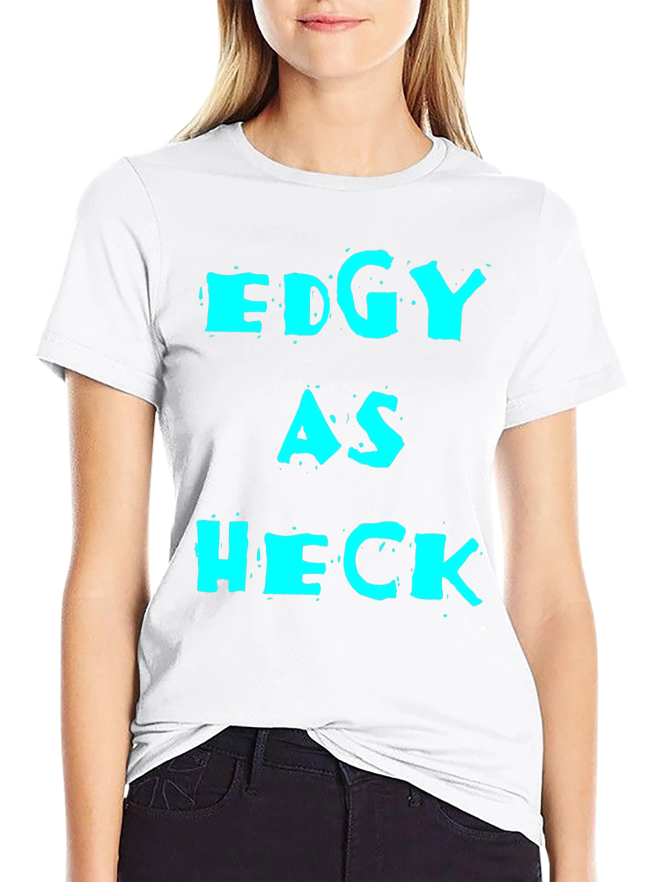 Edgy As Heck Graphic Tee - Mens Black T-Shirt