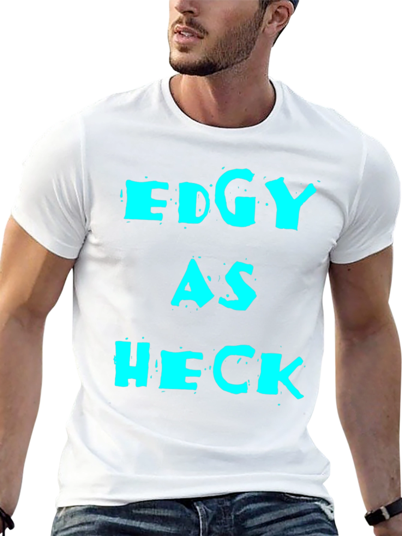 Edgy As Heck Graphic Tee - Mens Black T-Shirt