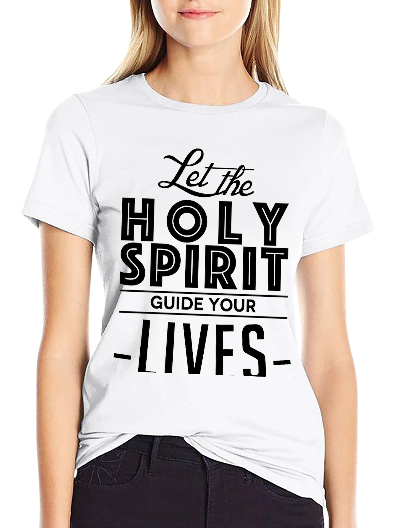 Holy Spirit Graphic T-Shirt - Black