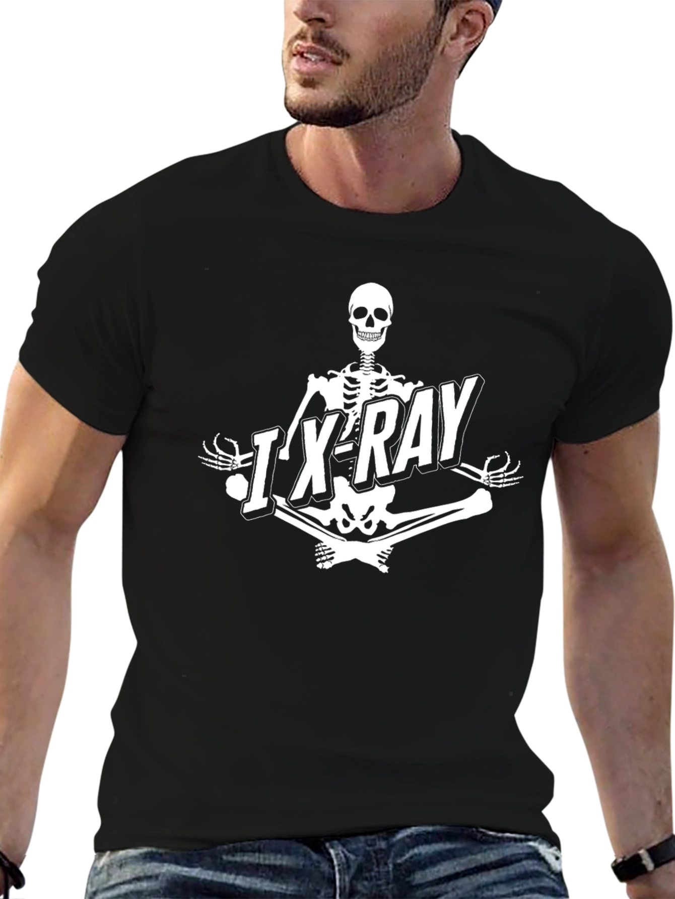 I X-Ray Skeleton Graphic Tee