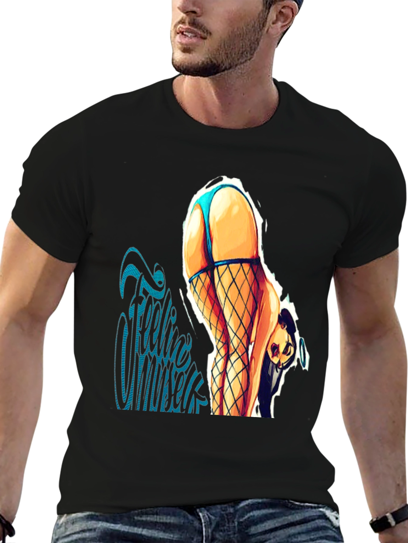 Feelin Myself Graphic Tee - Black