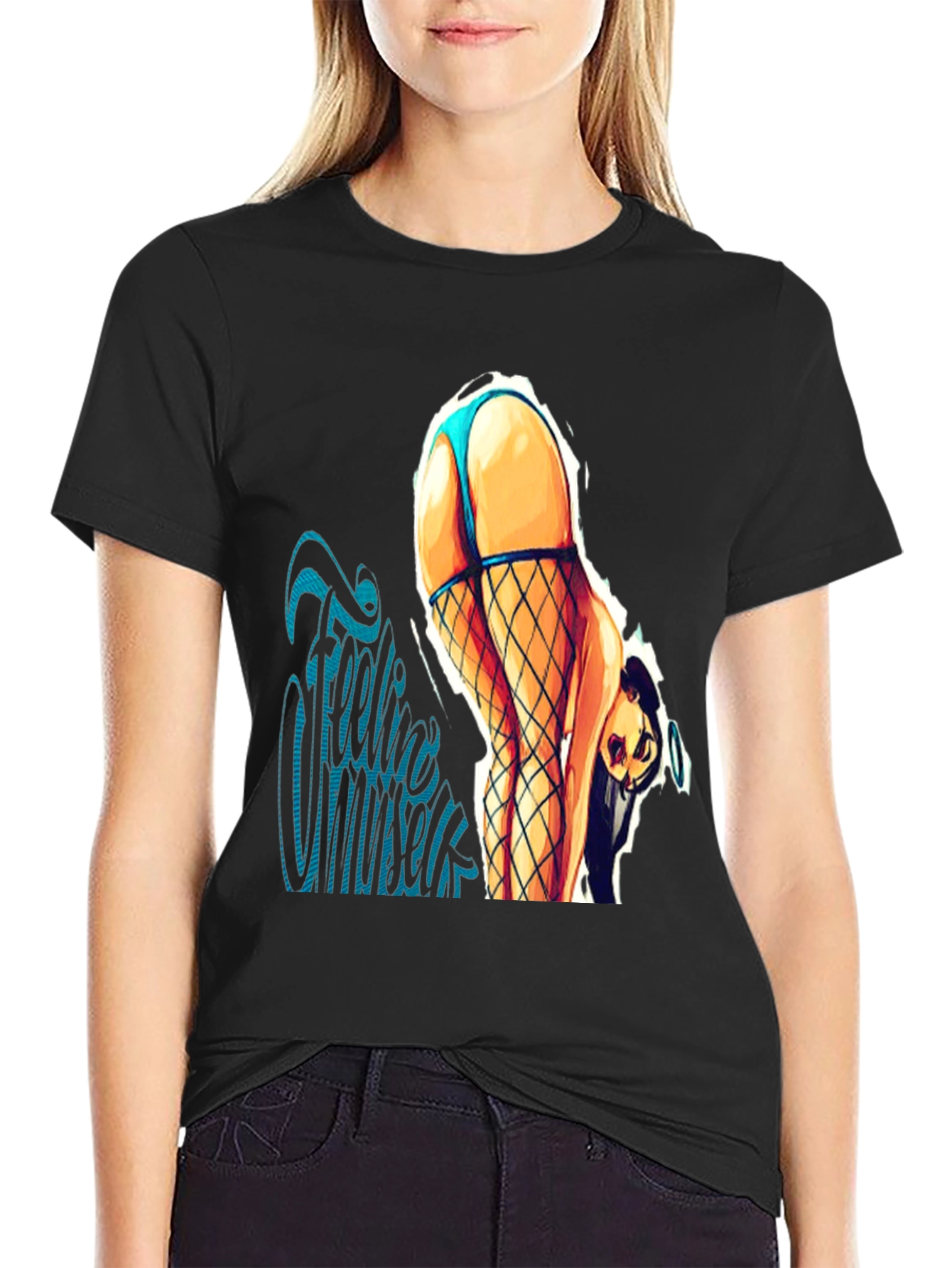 Feelin Myself Graphic Tee - Black