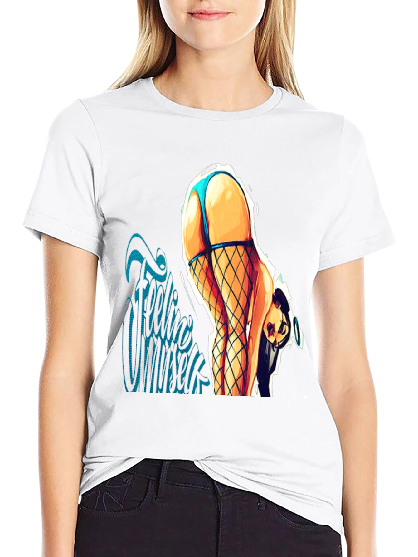 Feelin Myself Graphic Tee - Black