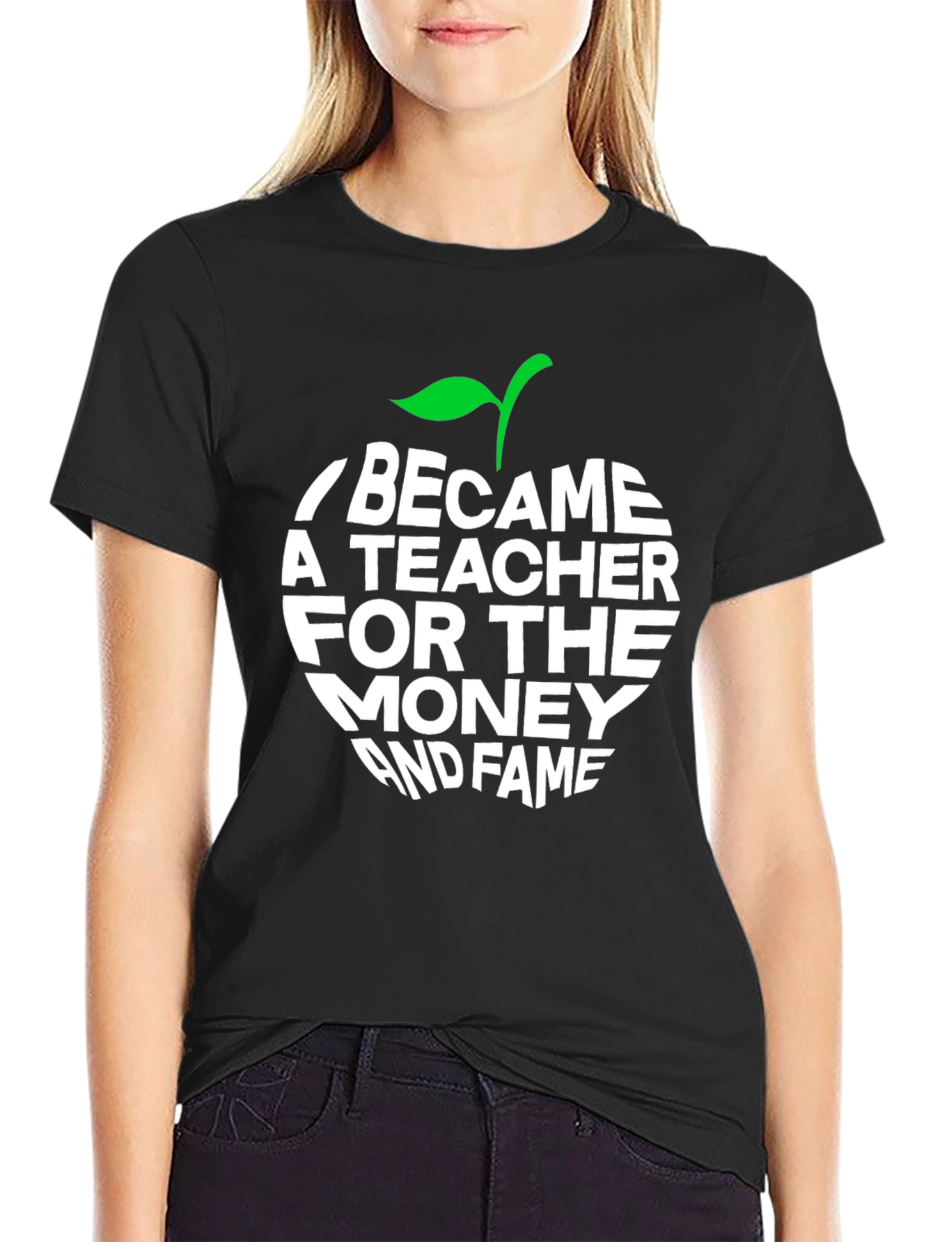 Teacher Apple Graphic T-Shirt - Funny Sarcastic Tee