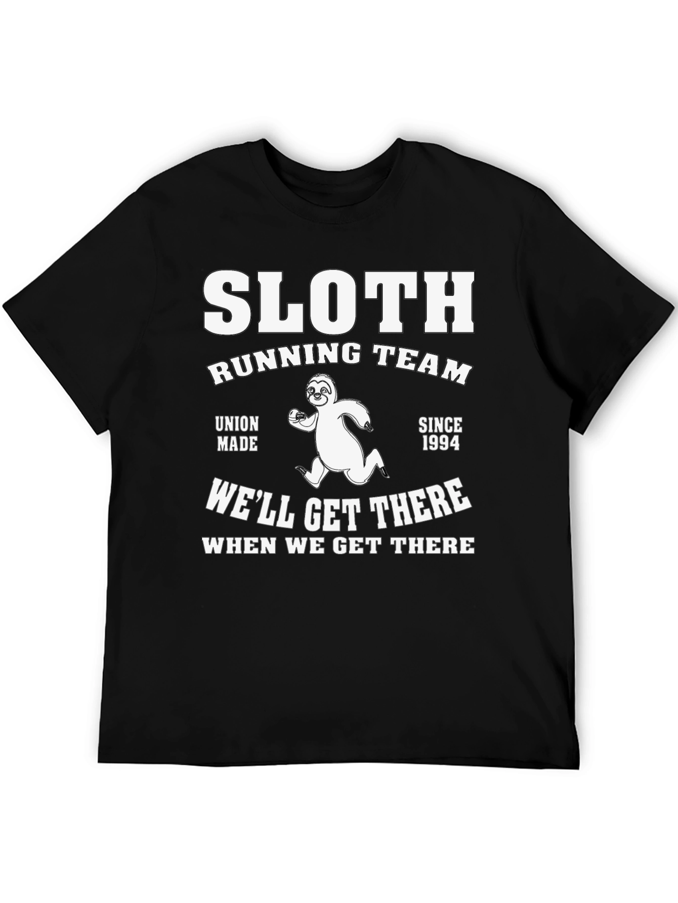 Sloth Running Team Black T-Shirt