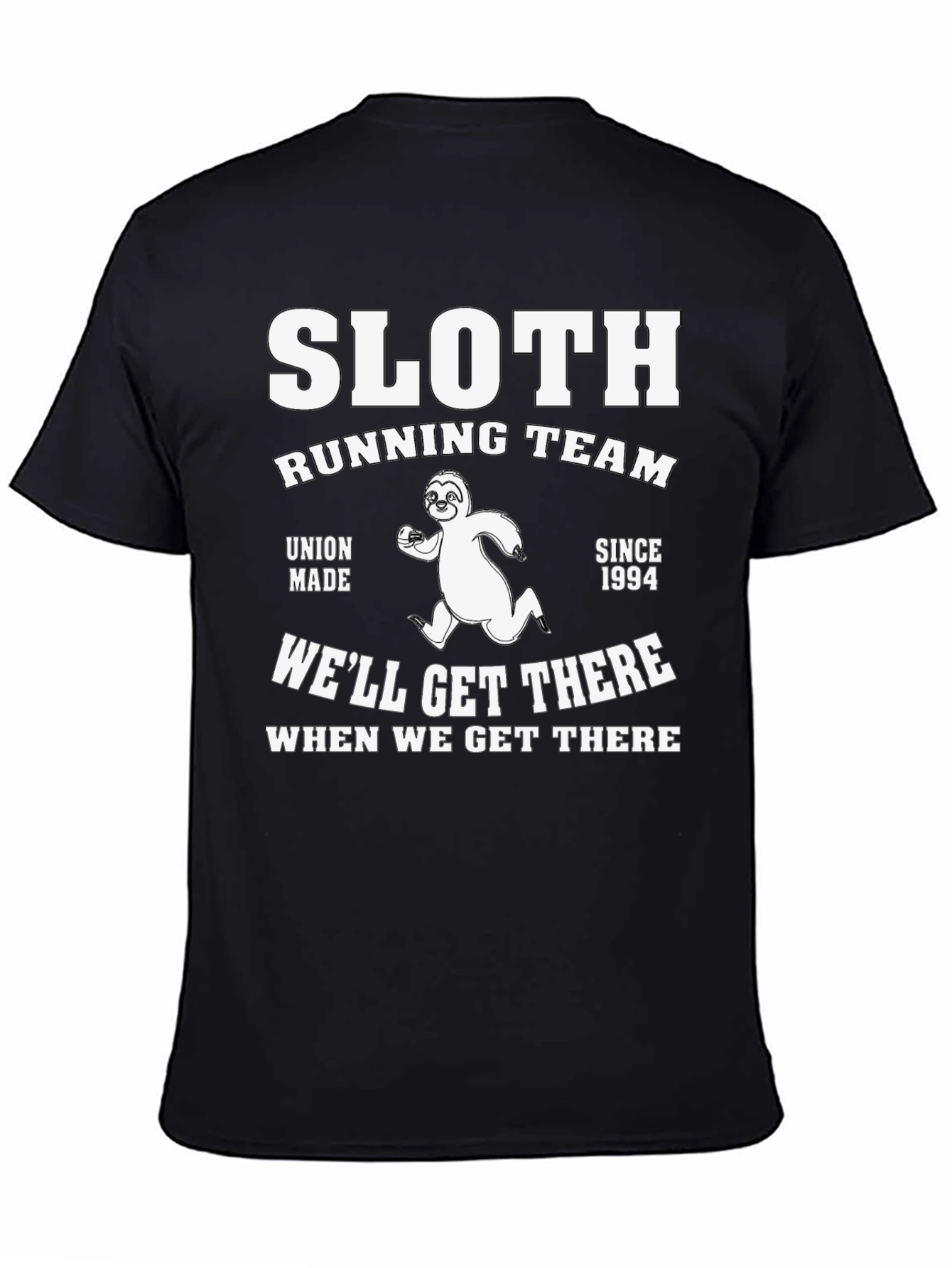 Sloth Running Team Black T-Shirt