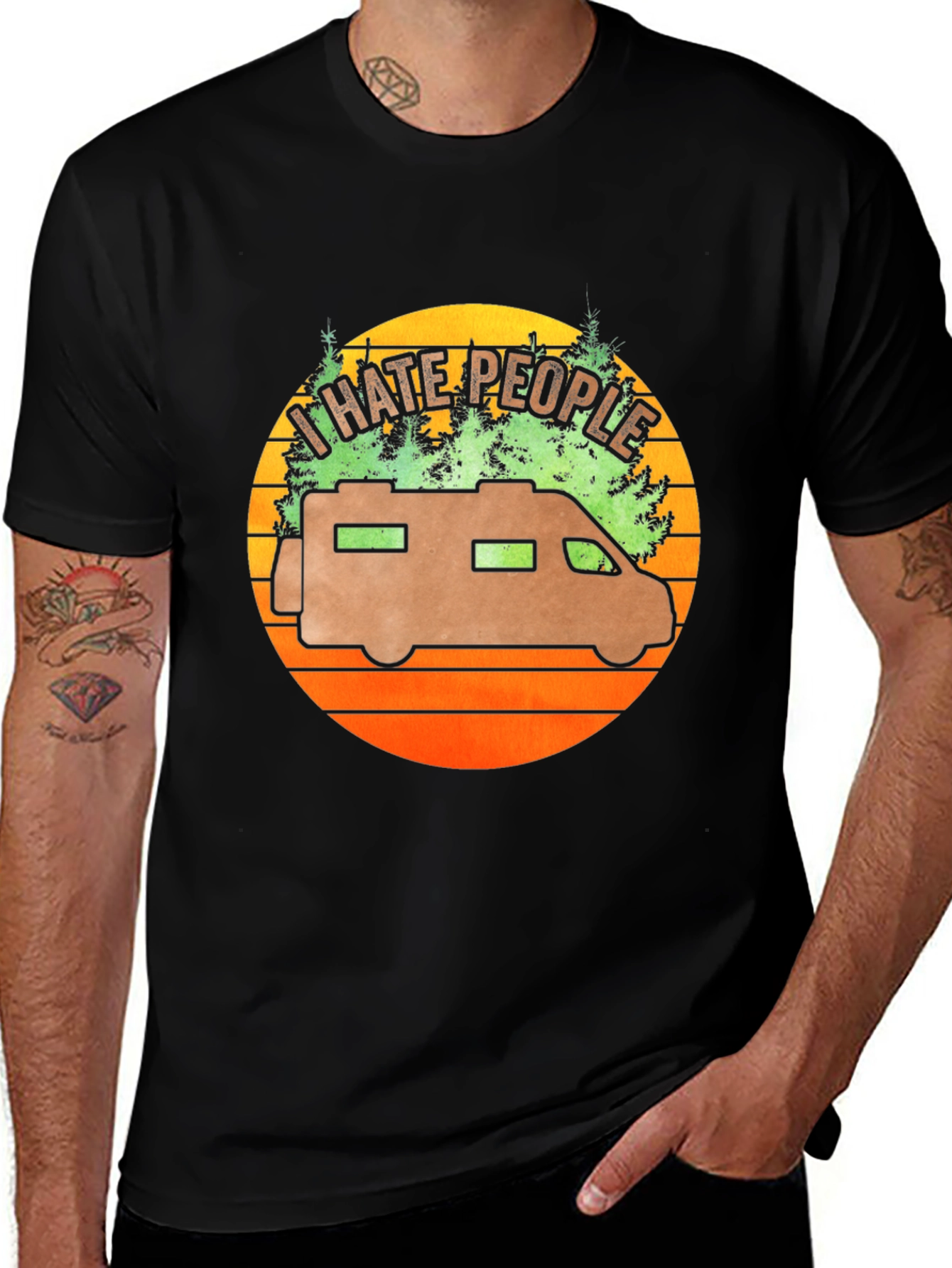 I Hate People RV Graphic Tee - Camping Shirt