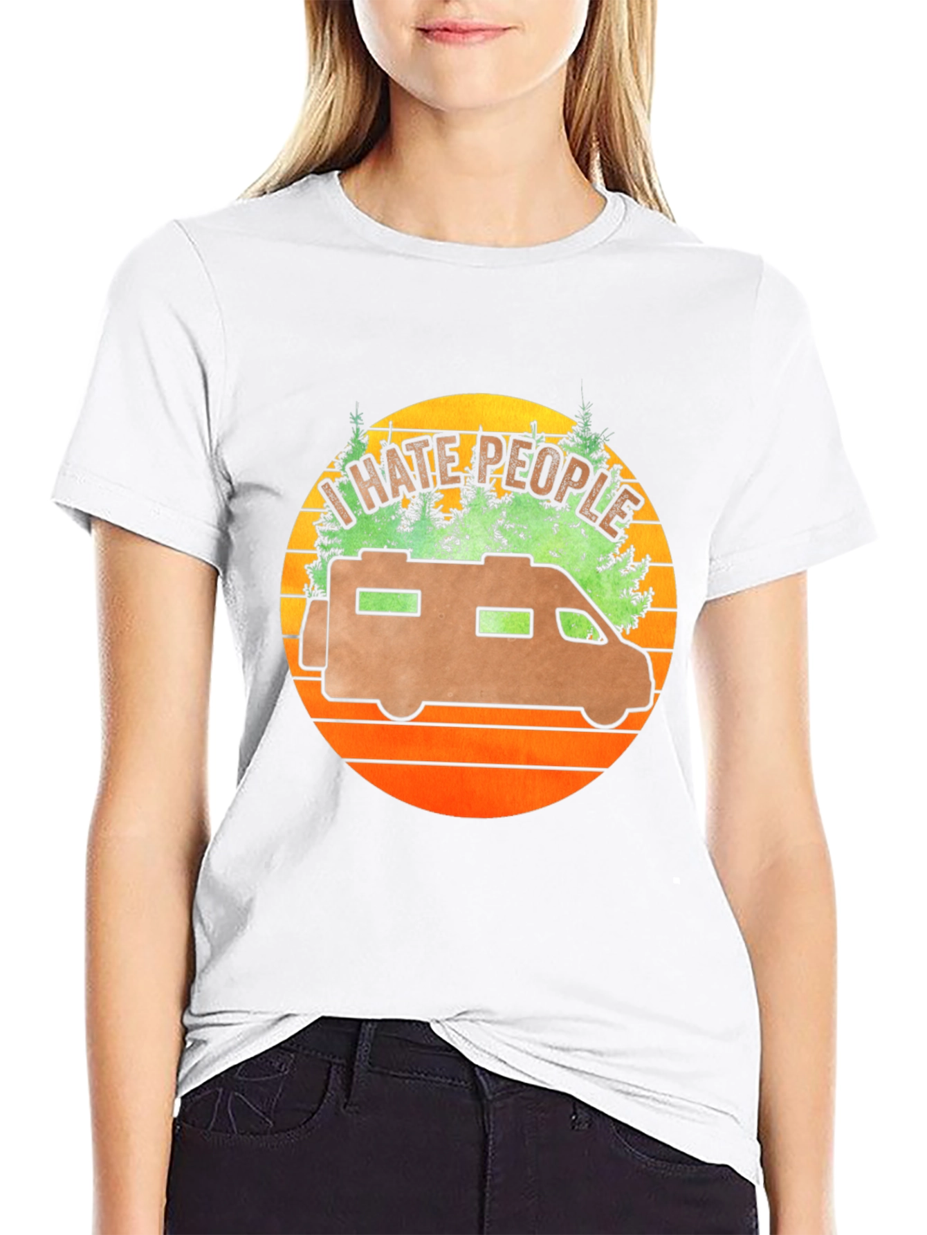 I Hate People RV Graphic Tee - Camping Shirt