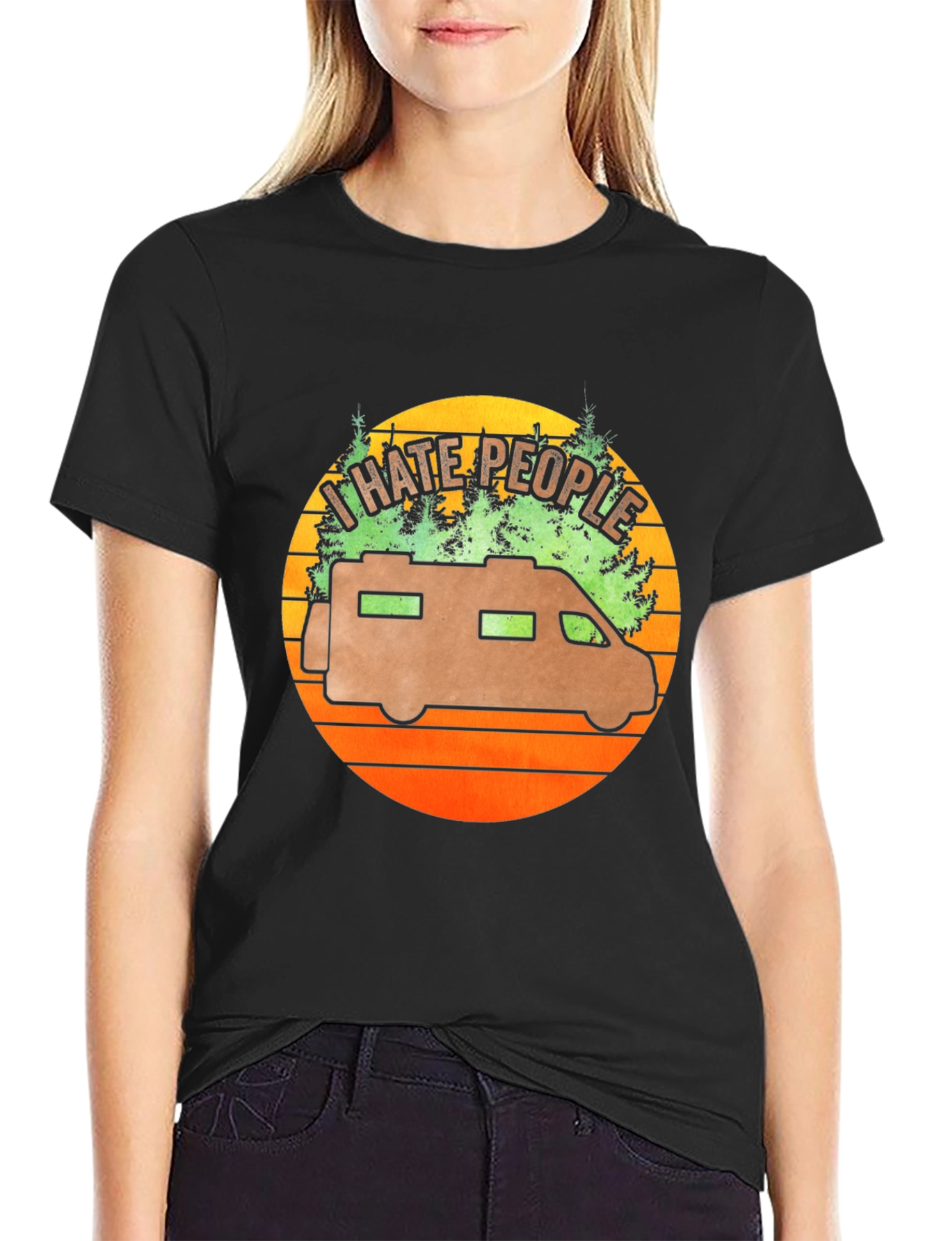 I Hate People RV Graphic Tee - Camping Shirt
