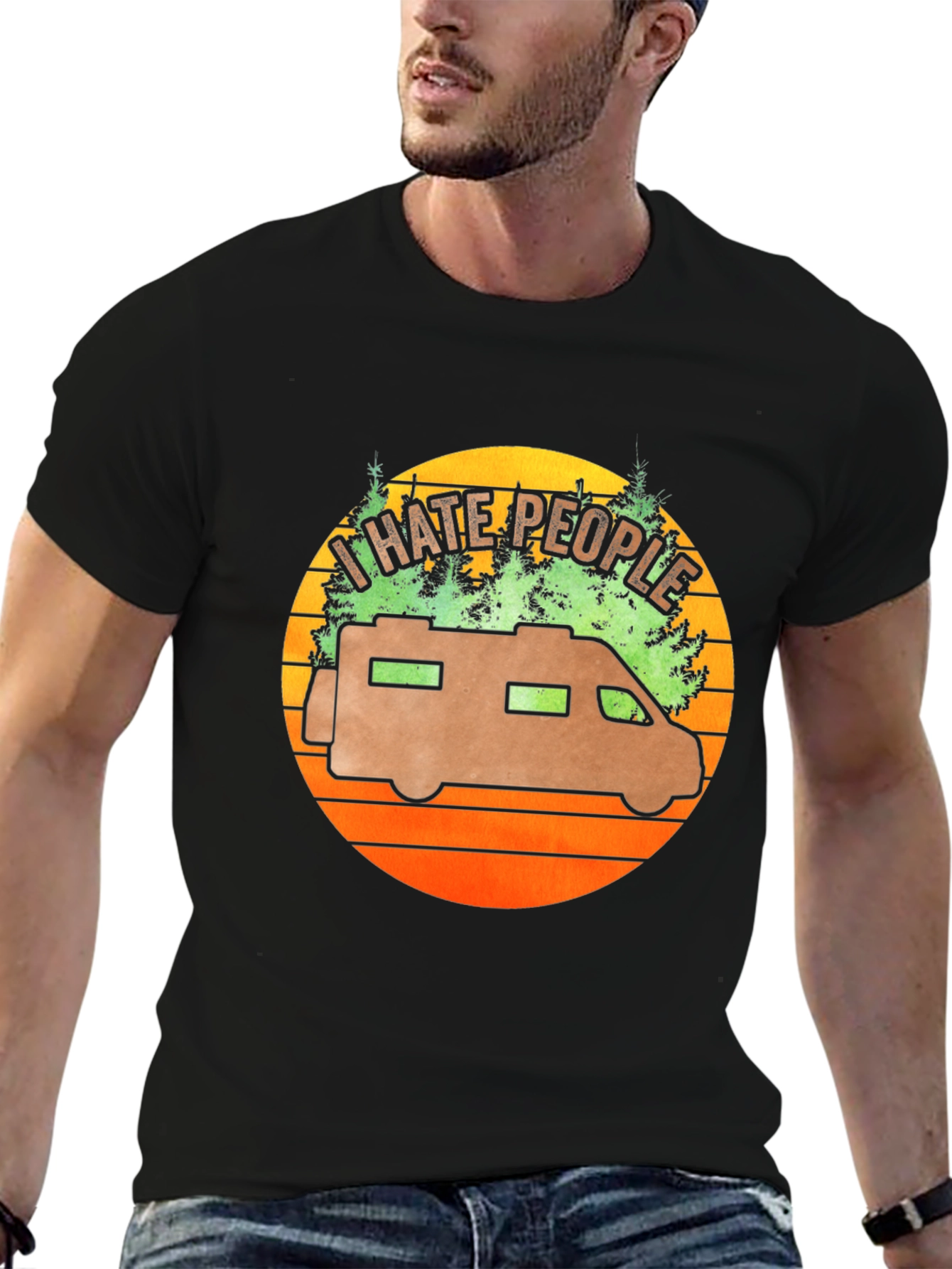 I Hate People RV Graphic Tee - Camping Shirt