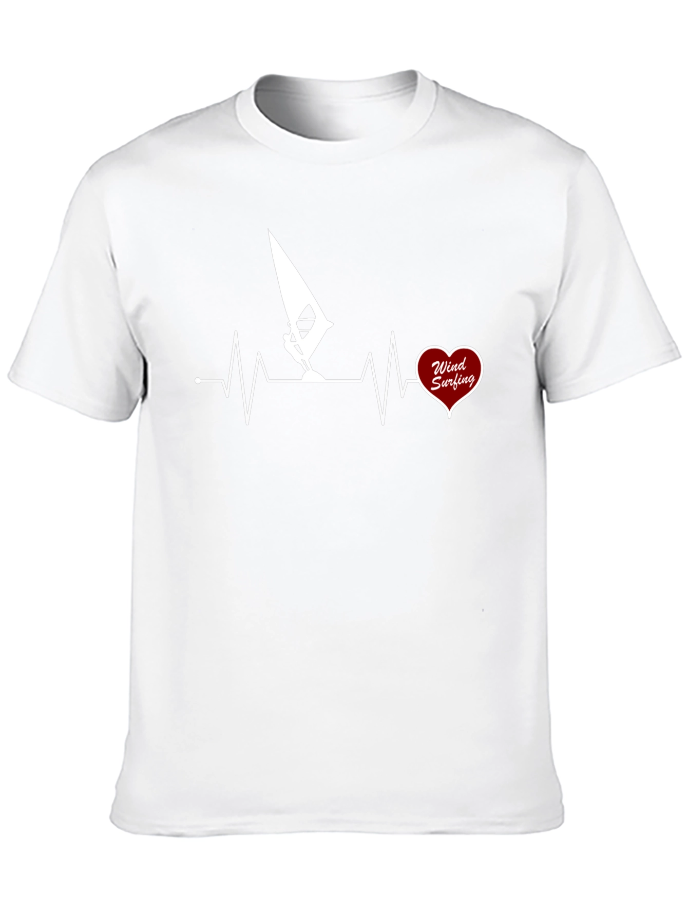 Windsurfing Heartbeat T-Shirt - Passion on Display