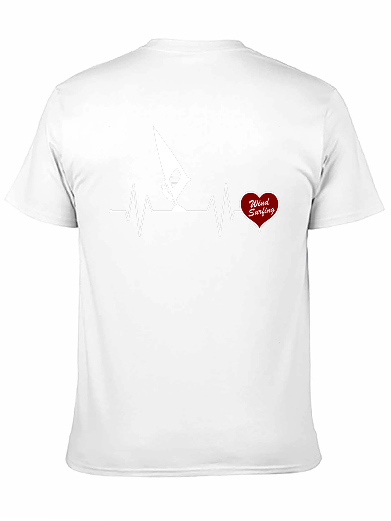 Windsurfing Heartbeat T-Shirt - Passion on Display
