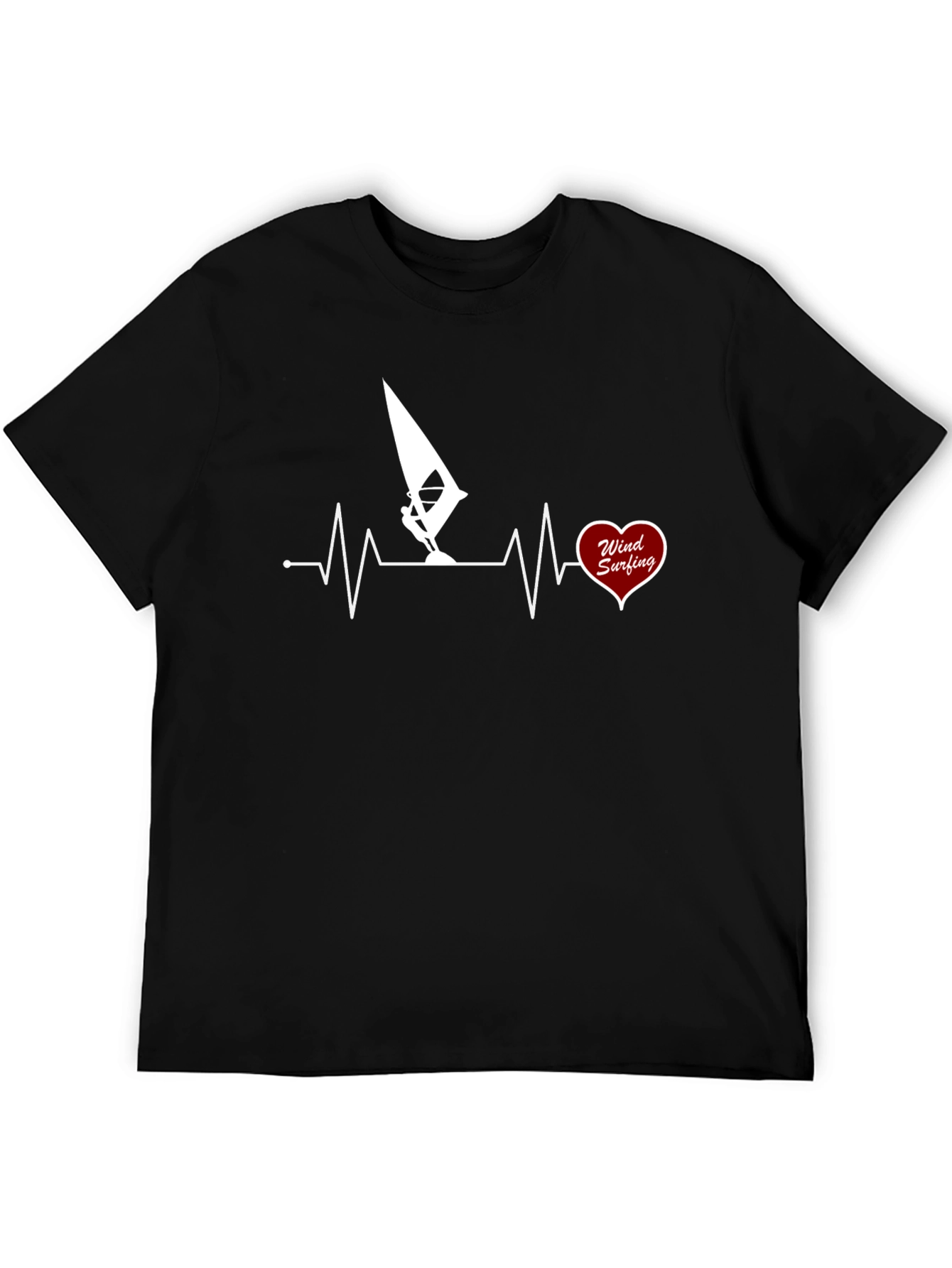 Windsurfing Heartbeat T-Shirt - Passion on Display