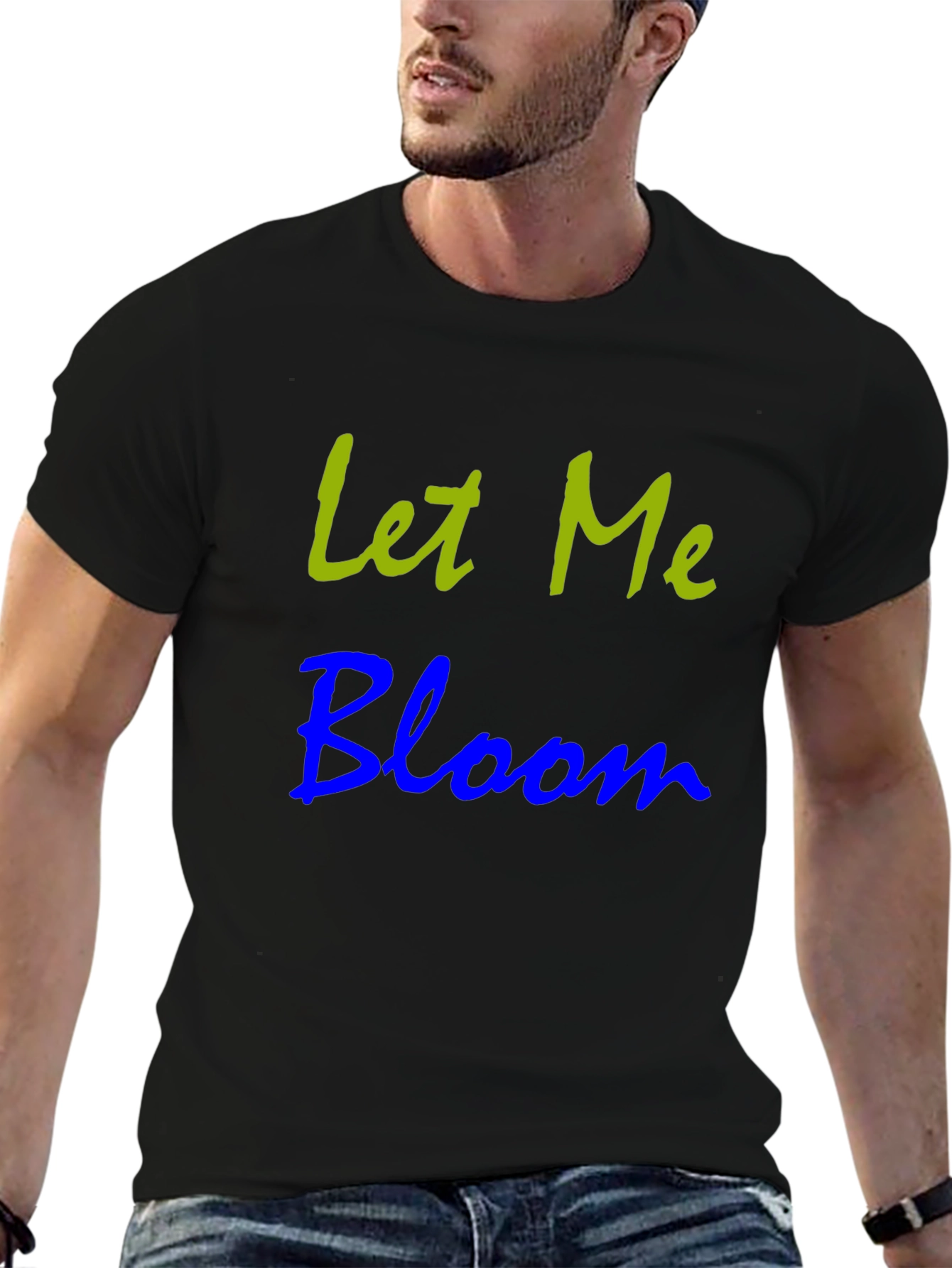 Let Me Bloom Graphic T-Shirt - Black
