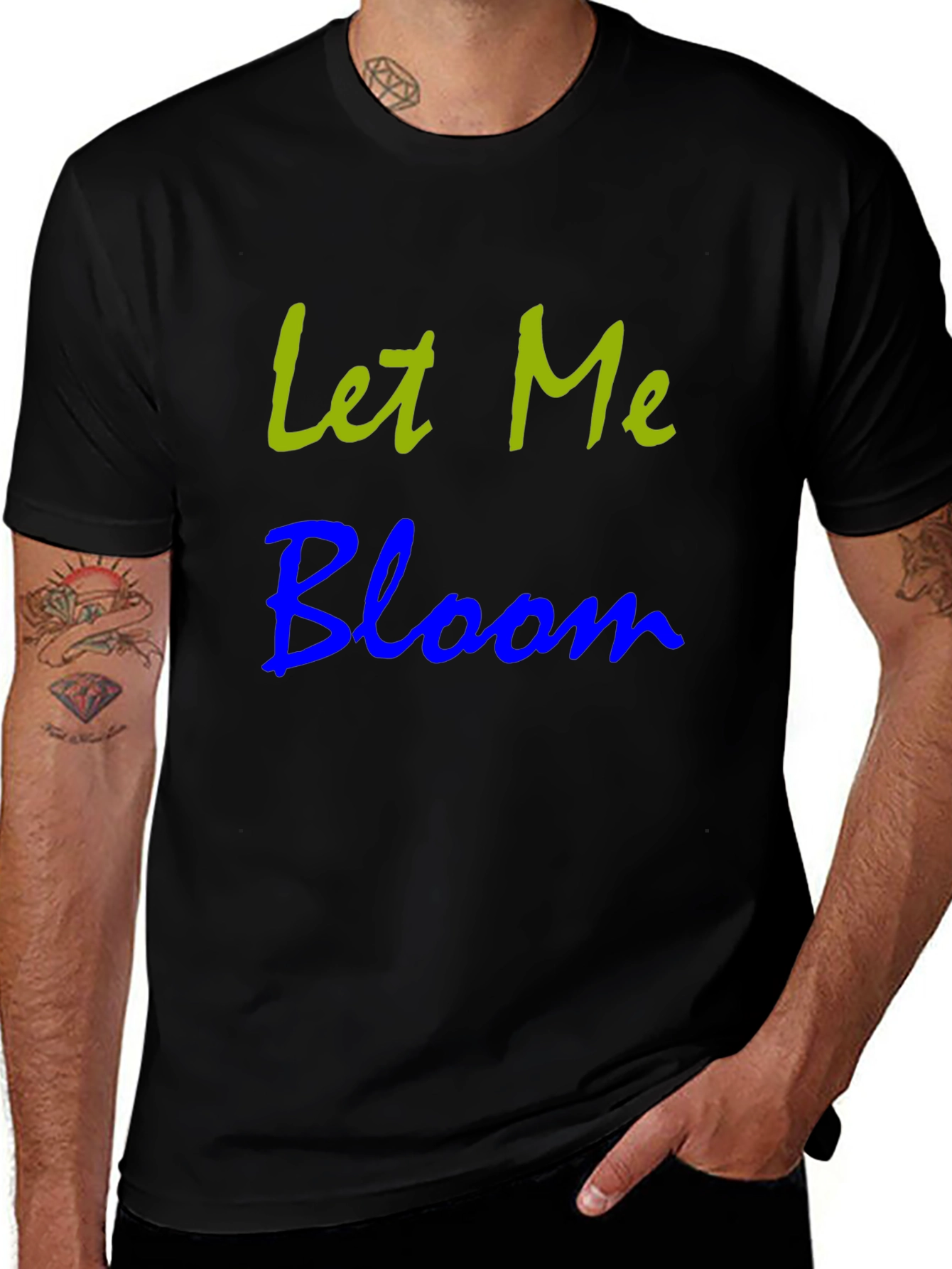 Let Me Bloom Graphic T-Shirt - Black