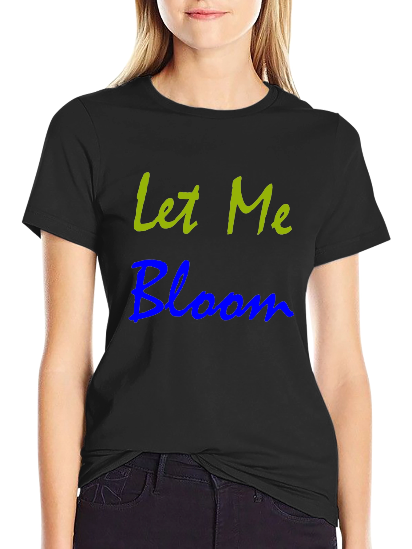 Let Me Bloom Graphic T-Shirt - Black