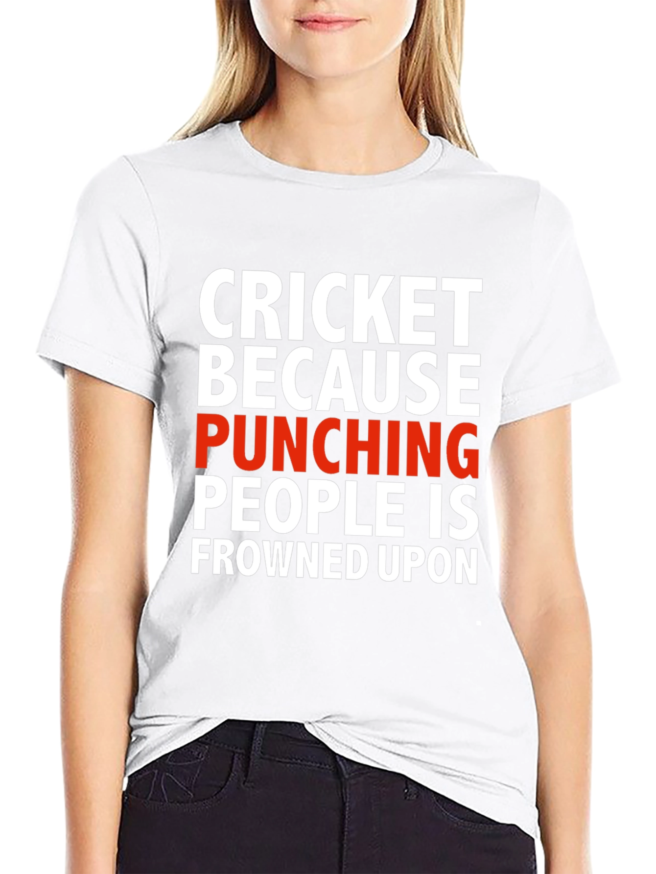 Cricket Punching T-Shirt - Sarcastic Humor