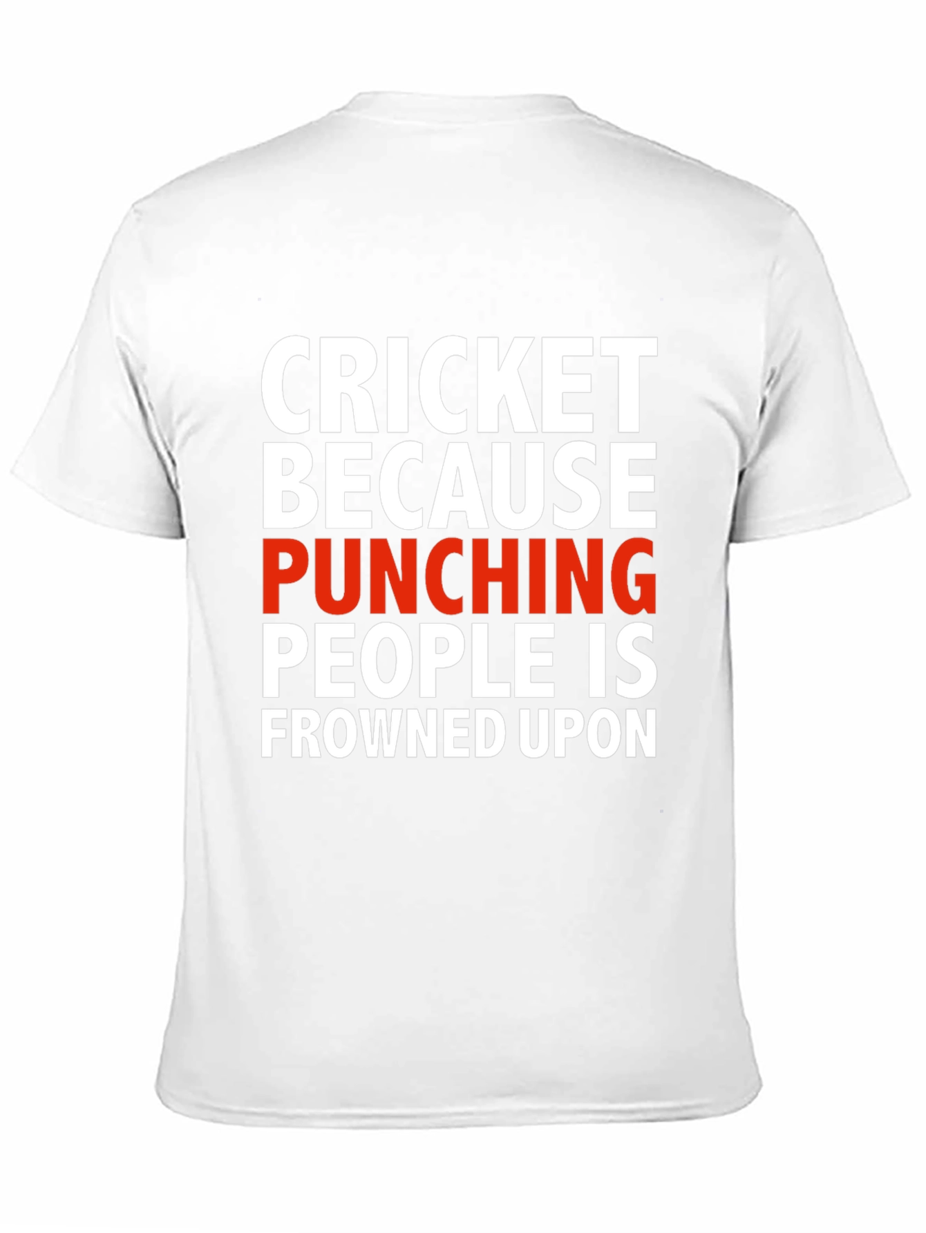 Cricket Punching T-Shirt - Sarcastic Humor