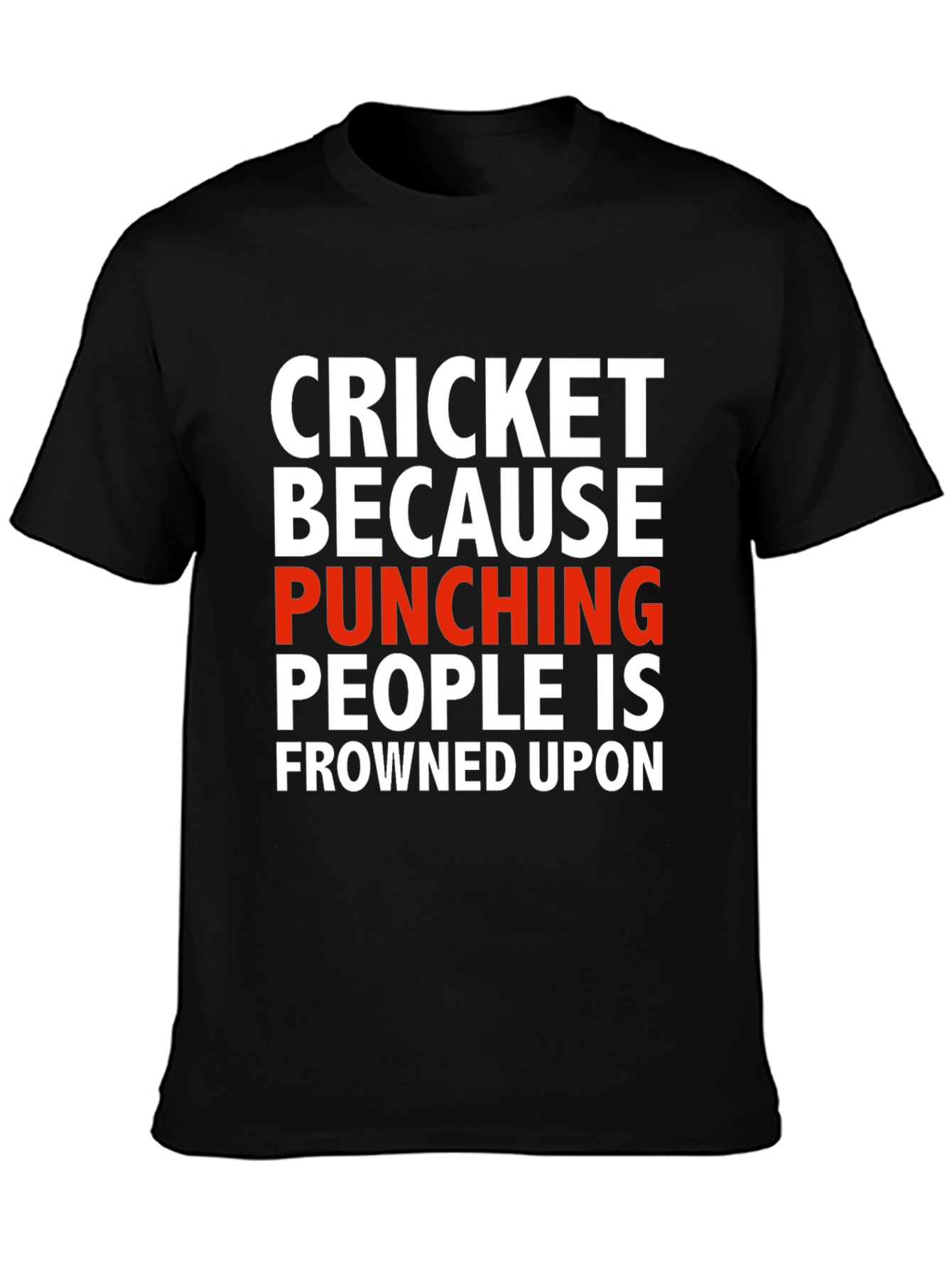 Cricket Punching T-Shirt - Sarcastic Humor