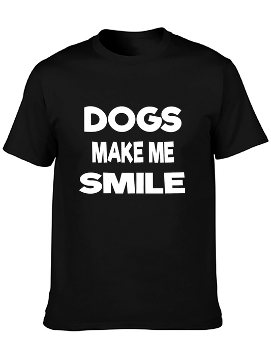 Dogs Make Me Smile Graphic Tee